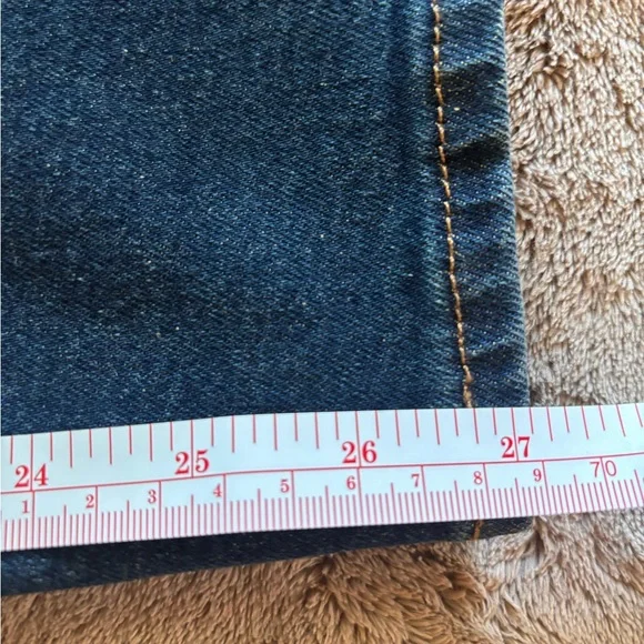 Levi Strauss Signature Vintage High Rise Straight Jeans Dark Wash 6 W28 NEW - Picture 7 of 7